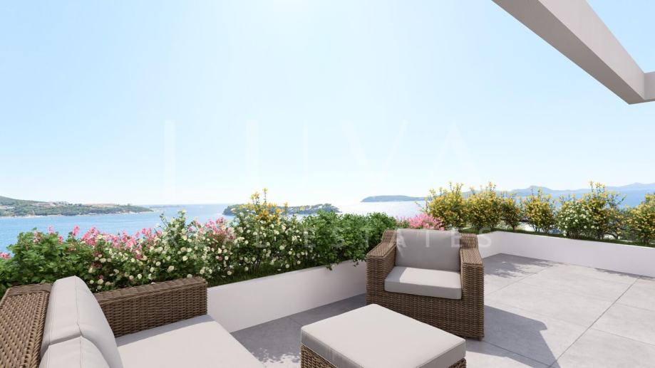 Lozica, Dubrovnik, luksuzan penthouse stan uz more na prodaju (prodaja)