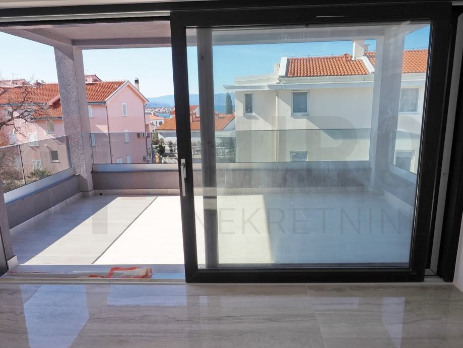 Malinska, novi apartman na 1. katu s poogledom na more, PRODAJA! (prodaja)