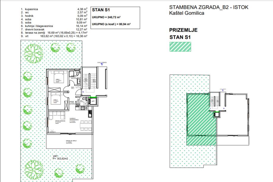 *Moderna Novogradnja B* Dvosoban Stan S1, Kaštel Gomilica (prodaja)