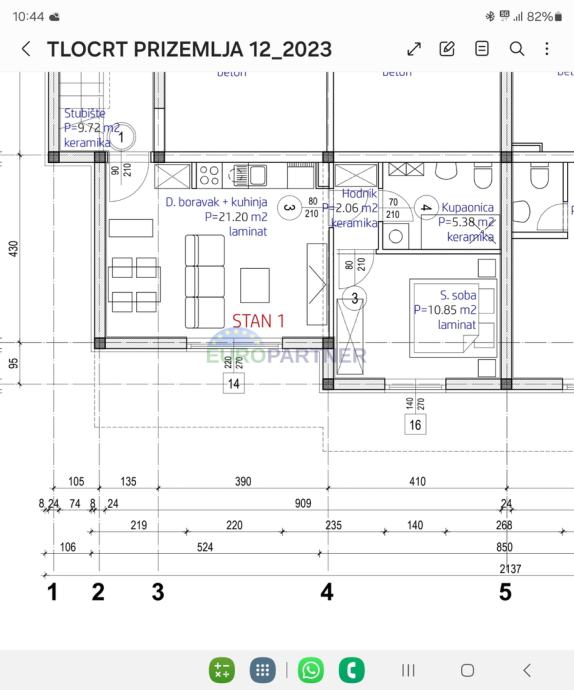 Novogradnja 1-soban stan, Kamen/Šine 40 m2, prodaja (prodaja)