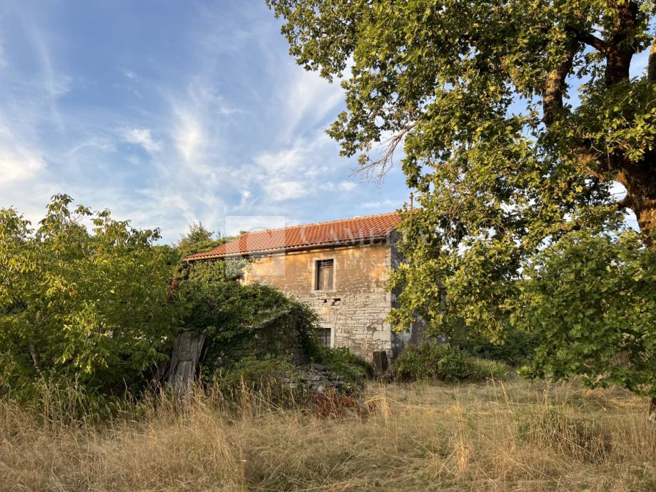 Oprtalj okolica lijepo zemljište 4500 m2 sa starinom!