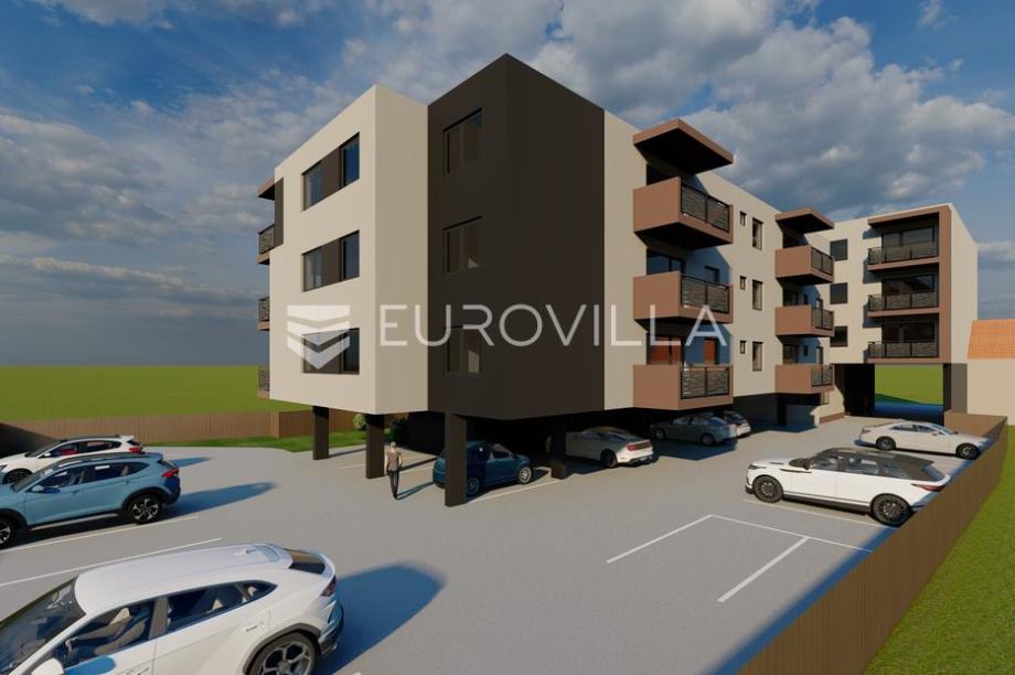 Osijek, Centar, 3-soban stan na 3. katu novogradnje, površine 74,56 m2 (prodaja)