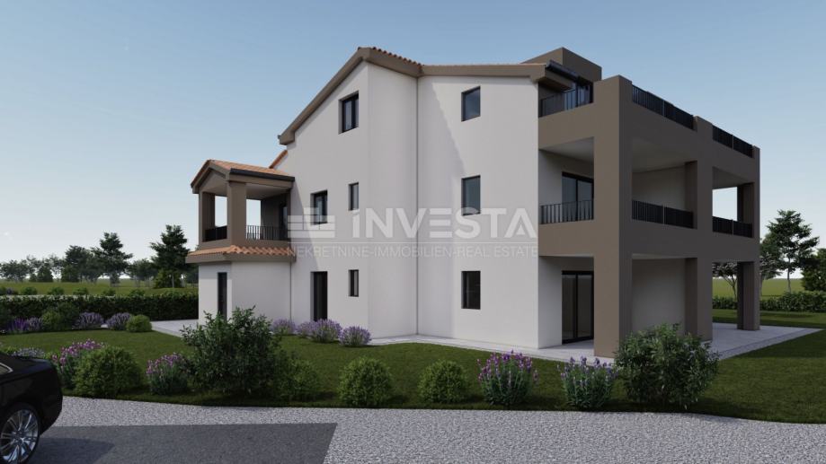 Poreč okolica - stan E 110 m2 u potkrovlju, novogradnja (prodaja)