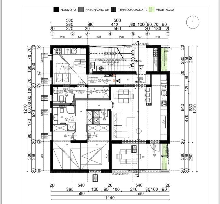 Poslovni prostor u modernoj zgradi 20 m2 (prodaja)