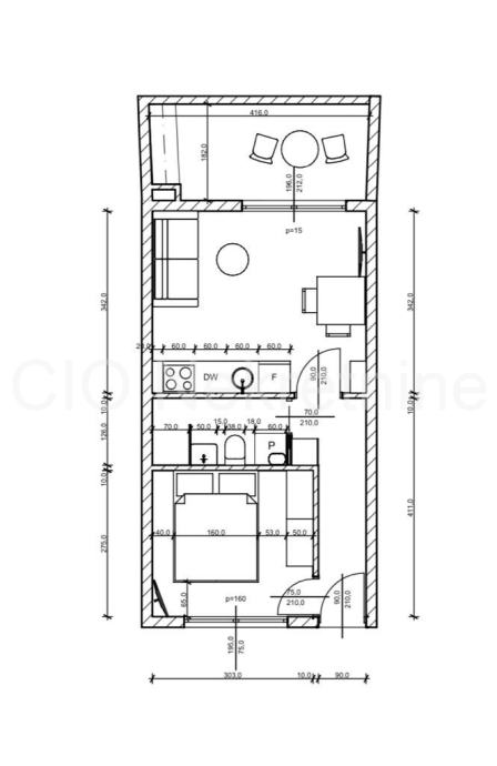 Split, Bol, NOVO u cijelosti adaptiran stan 28m2 stana i terasa 7 m2 (prodaja)