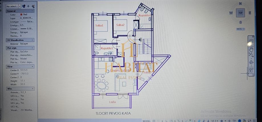 Stan 93 mq Pula centar novogradnja (prodaja)