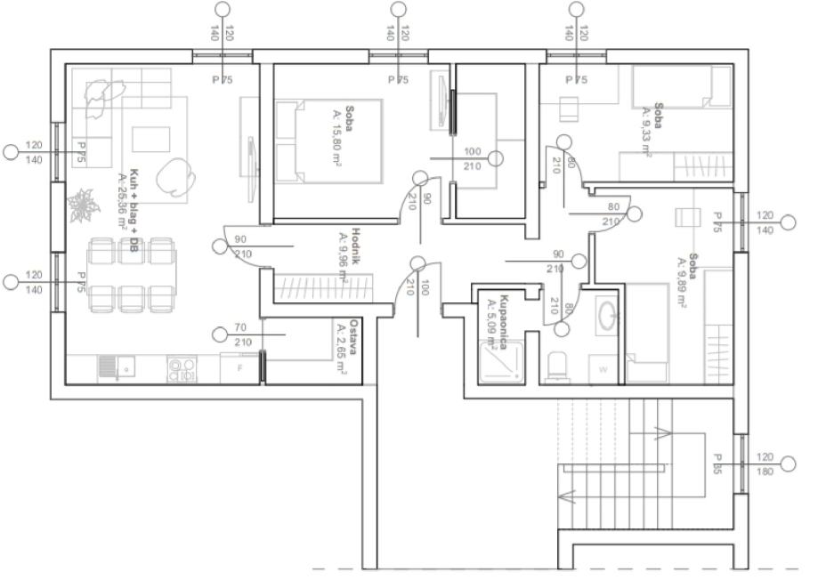 Stan, Donja Stubica,  1550eur/m2 _78m2 (prodaja)