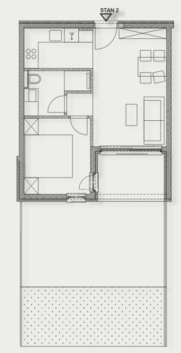 Stan: Okrug Gornji, 40.00 m2, novogradnja (prodaja)