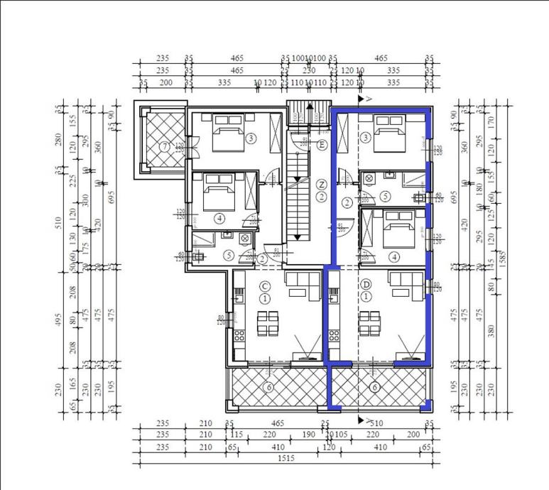 Stan: Poreč, 64.00 m2, novogradnja, 1.kat, dvije spavace sobe (prodaja)