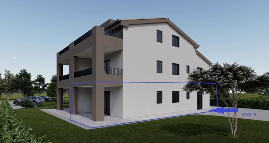 Stan: Poreč, 66.00 m2, novogradnja, prizelje + vrt 280m2 (prodaja)