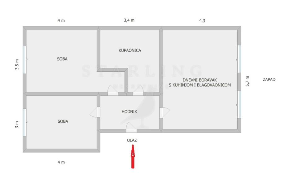 STAN, PRODAJA, ZAGREB, JARUN, 68 m2, 3-SOBAN (prodaja)