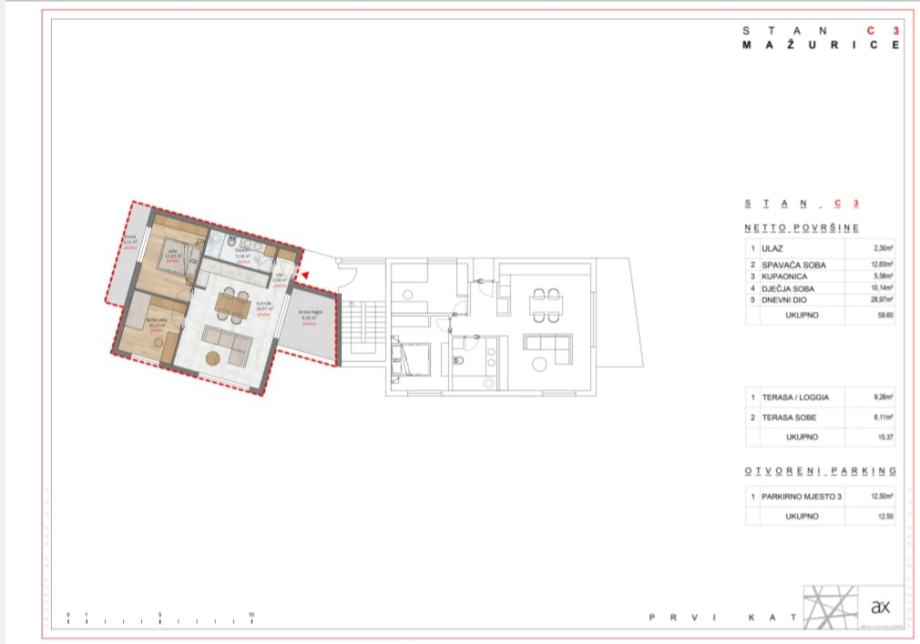 Stan: Šibenik, 87.47 m2, novogradnja (prodaja)