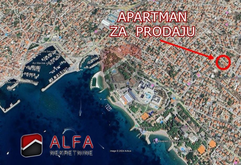 Stan: Vodice, prodaje se lijepo namješten dvosoban apartman na drugom (prodaja)