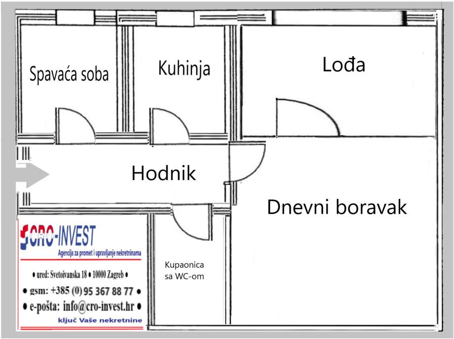 Stan: Zagreb (Sopot), 46.00 m2 (prodaja)