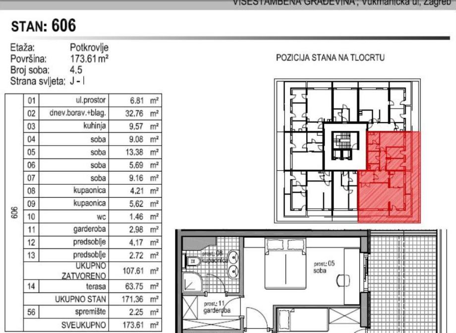 Stan: Zagreb (Špansko), 124.67 m2 novogradnja (prodaja)