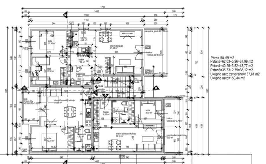 VRAPČE novogradnja, stanovi od 43m2 do 70m2-KVADRAT DOMA-BEZ PROVIZIJE (prodaja)