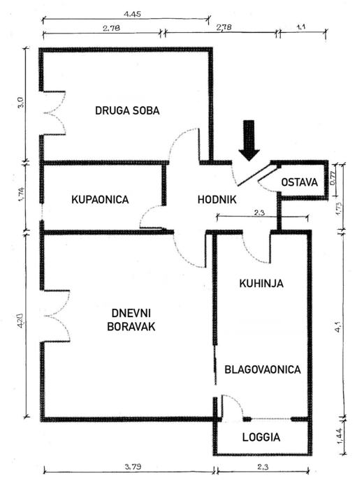 Zagreb, Donje Svetice, 2-soban stan sa spemištem, 52.78 m2 (prodaja)