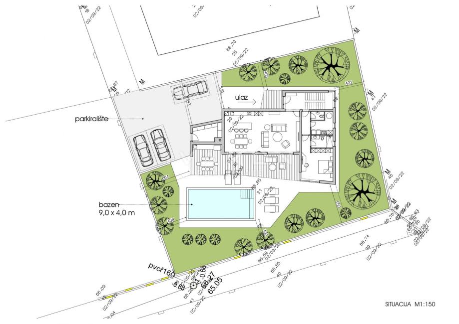 Zemljište 819 m2 s građevinskom dozvolom za vilu