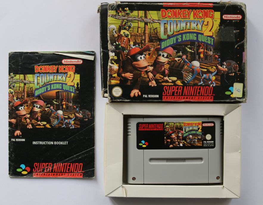 Donkey Kong Country 2 Diddys Kong Quest SNES Super Nintendo