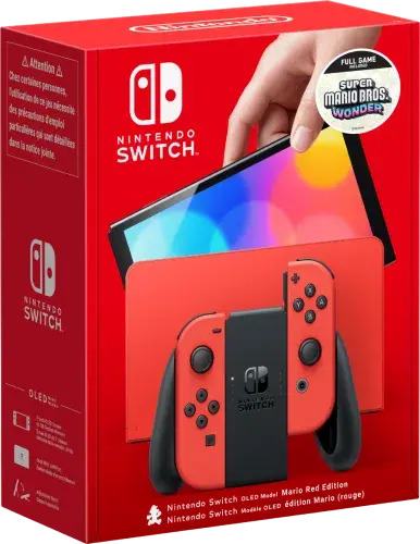 Nintendo Switch OLED Mario Red Edition + 2 igre i oprema