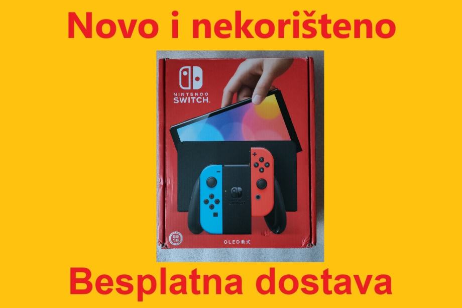 Nintendo Switch OLED model Neon Plava/Crvena, DOSTAVA, novo