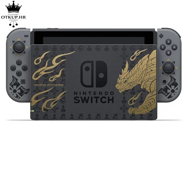 NINTENDO SWITCH V2 MONSTER HUNTER RISE EDITION - KAO NOVO / R1, RATE!