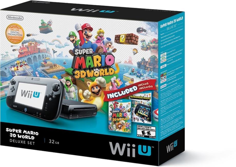 Nintendo Wii U Premium Pack + 4 Igre + 8 Joysticka