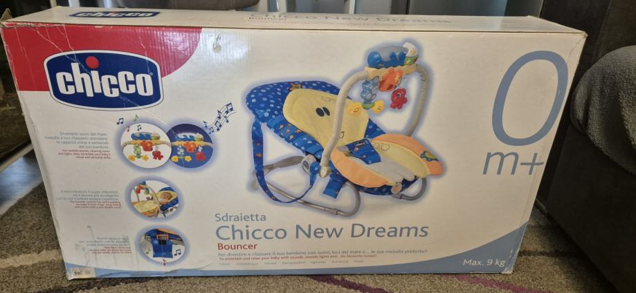 Chicco New Dreams vibrirajuća ležaljka