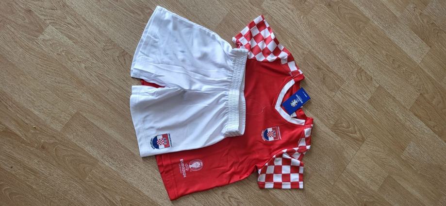 Komplet dres Hrvatska za djecu 98/104  110/116 Uefa Euro 2024