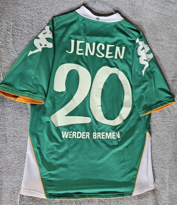 Nogometni dres JENSEN,DINAMO- WERDER, MATCH WORN