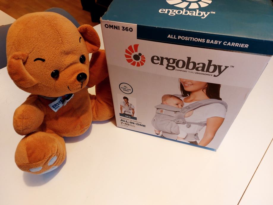 Ergobaby nosiljka, OMNI 360 COOL AIR., siva