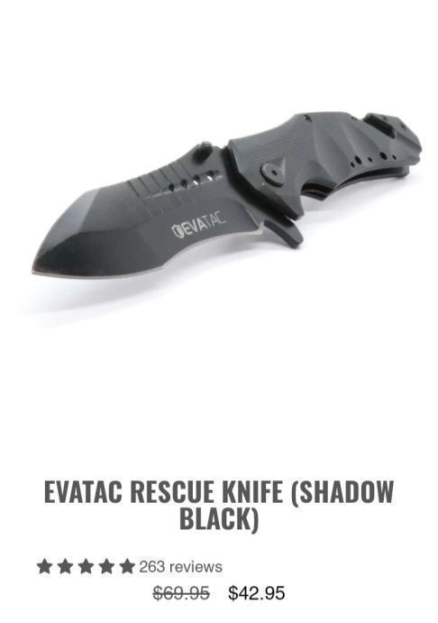 Preklopni nož EvaTac Shadow Black