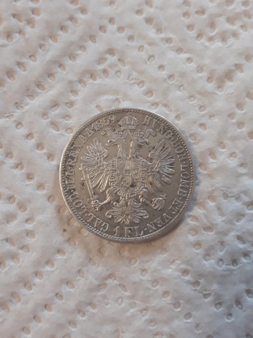 1 Florin 1859. srebro