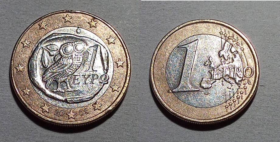 1€ GRČKA 2008