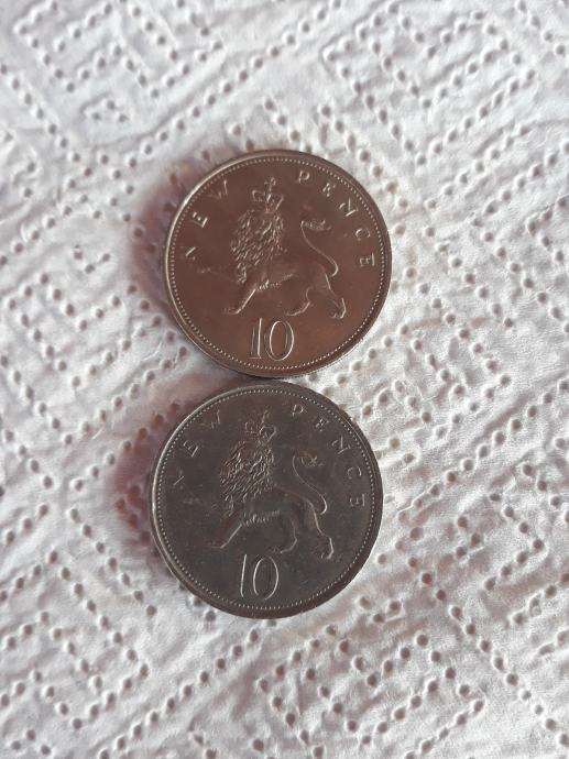 10 PENCE 1968, 1979 LOT