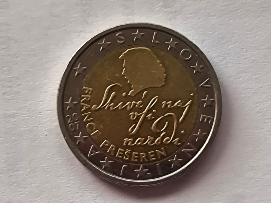 2 Euro France Preseren Slovenia 2007