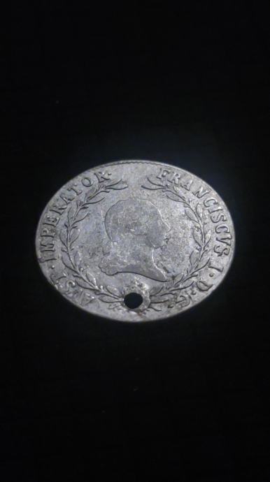20 Kreuzers 1818 - Austro-Ugarska srebro