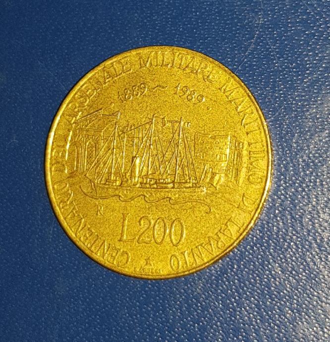 200 LIRA 1989