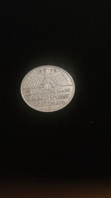 5 Deutsche Mark 1975 - Njemačka srebro