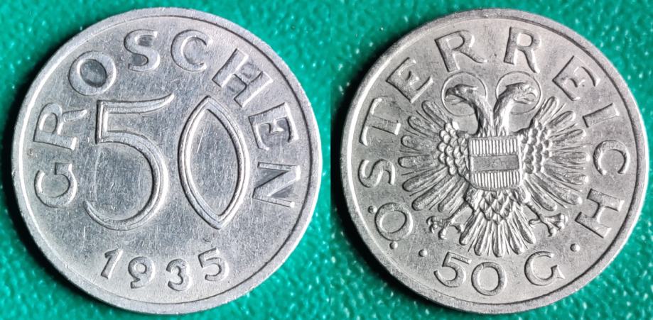 Austria 50 groschen, 1935 ***/