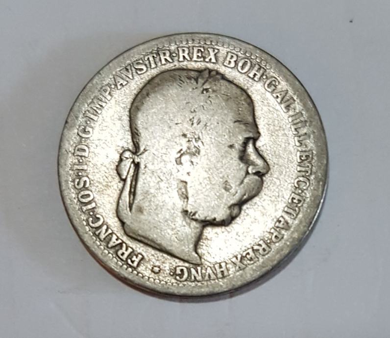 Austrian Empire Krone - kovanica od 1 Krone, Silver, god. 1895