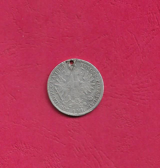 Austrougarska 1 Florin 1886 srebro 12,2 grama