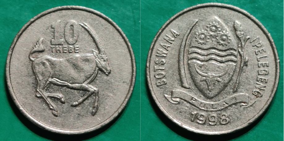 Botswana 10 thebe, 1998 ***/