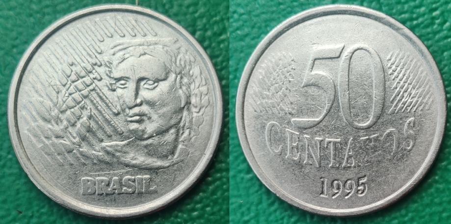 Brazil 50 centavos, 1995 ***/