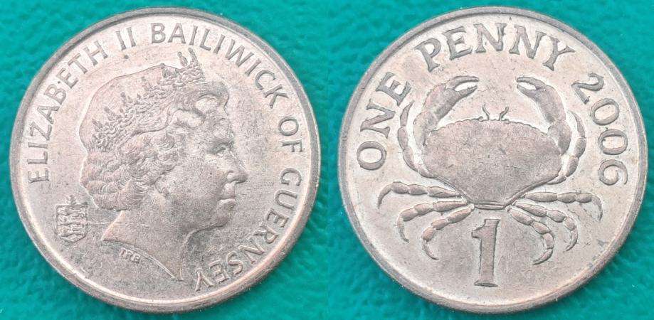 British Overseas Territories Guernsey 1 penny, 2006