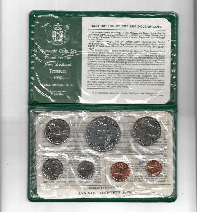 Coins of New Zeland 1980