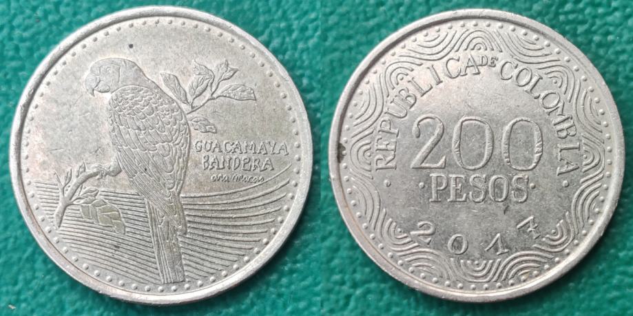 Colombia 200 pesos, 2017 ***/