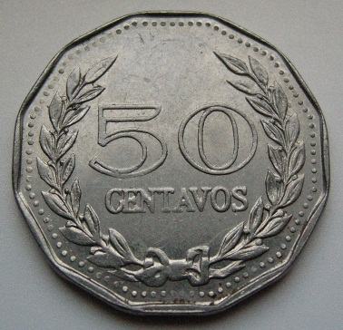 COLOMBIA 50 CENTAVOS 1971
