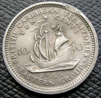 EAST CARIBBEAN STATES 10 CENTS 1965