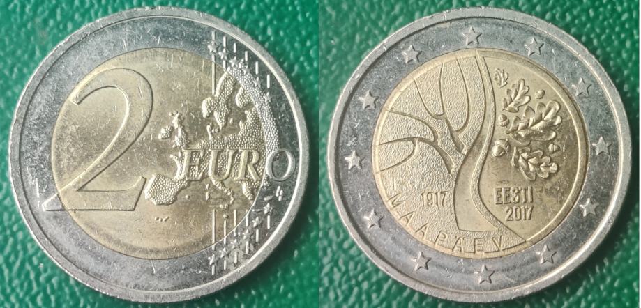 Estonia 2 euro, 2017 Path to Independence ***/